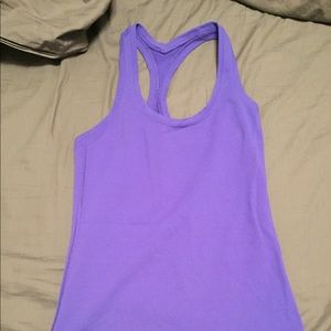 Lululemon purple racer back tank, size 4